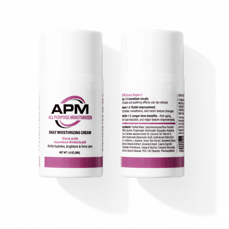APM Moisturizing Cream with Japanese Purple Rice, Hyaluronic Acid, and Botanical Extracts