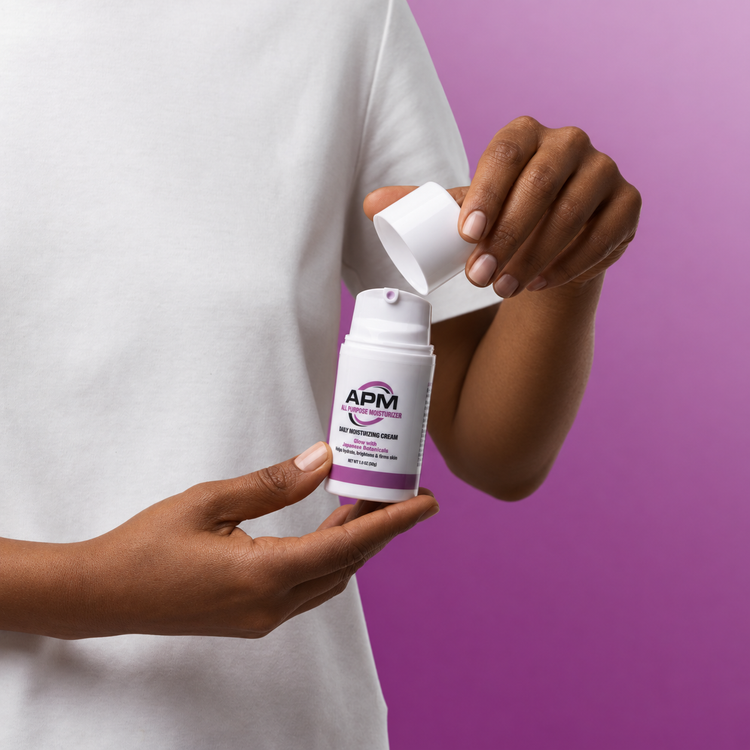 APM Moisturizing Cream with Japanese Purple Rice, Hyaluronic Acid, and Botanical Extracts
