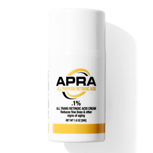 APRA All Trans Retinoic Cream bottle on a white background